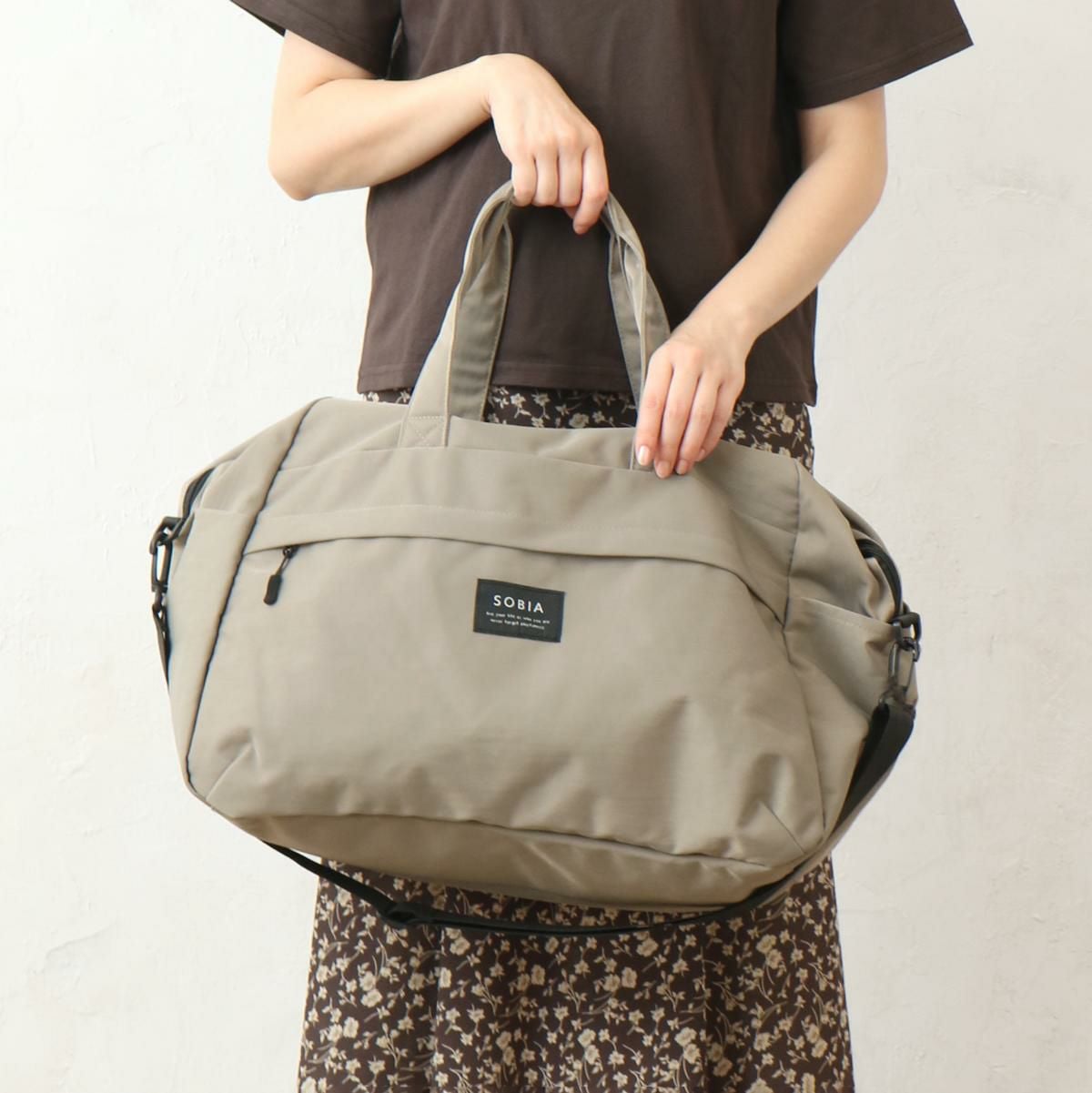 はっ水ナイロンボストン SOBIAの商品ページ|ポルカポルカ
