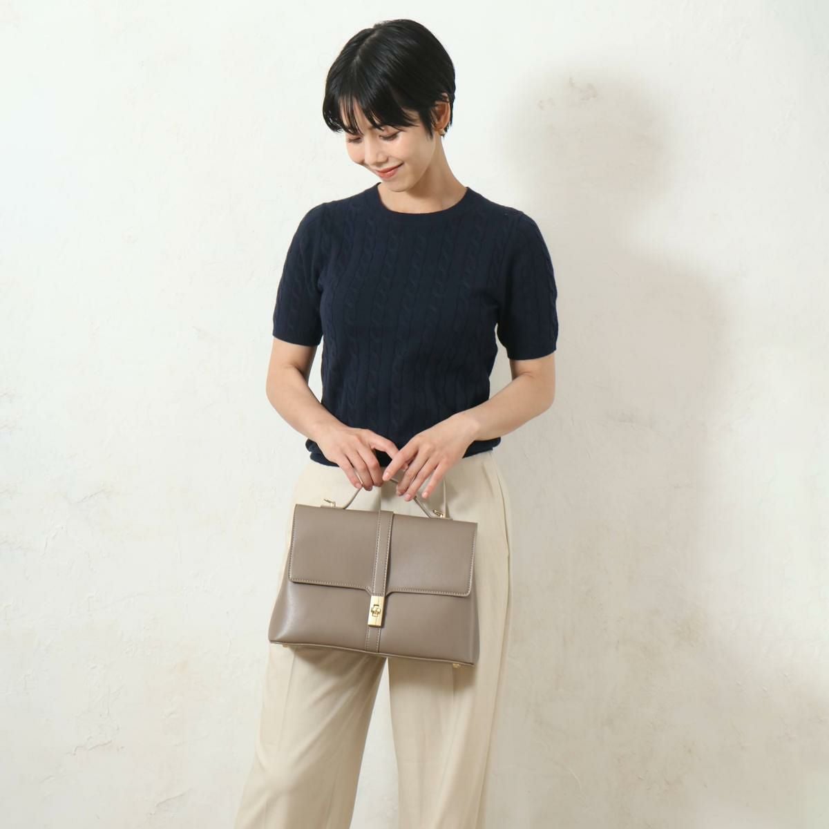 2way合皮ひねり金具バッグ aristellaの商品ページ|ポルカポルカ