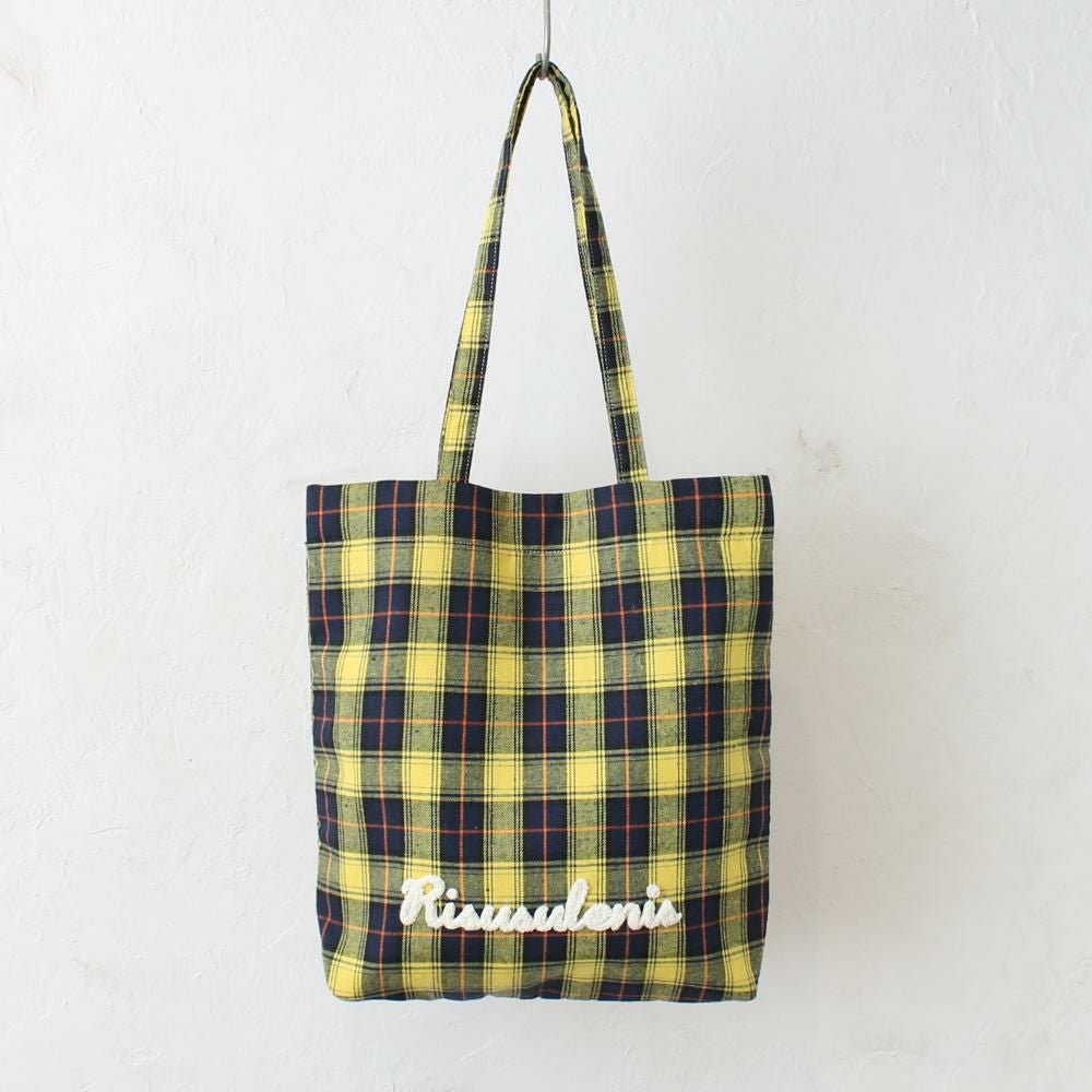 ロゴサガラ刺繍チェックトート SOBIAの商品ページ|ポルカポルカ