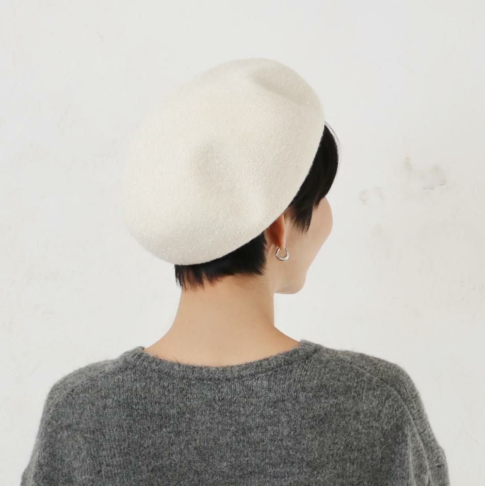 ラメヤーンベレー帽の商品ページ|ポルカポルカ