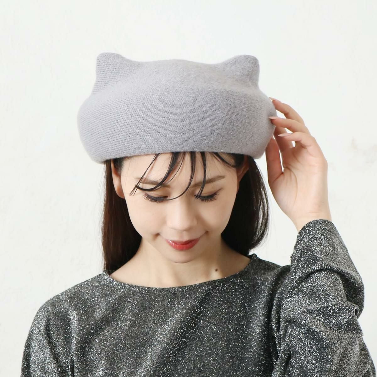 キャットベレー帽の商品ページ|ポルカポルカ