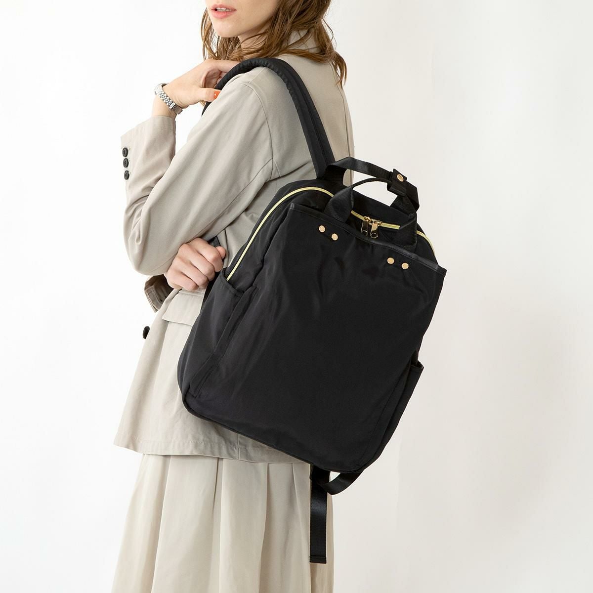 ★美品・裏張り済み★『A.P.C×ポルセリ』グリーン39 巾着&ショッパー付き e.e.p.withableリュック aristellaの商品ページ|ポルカポルカ