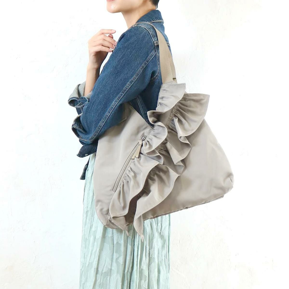 e.e.p.フリルVカットトート aristellaの商品ページ|ポルカポルカ