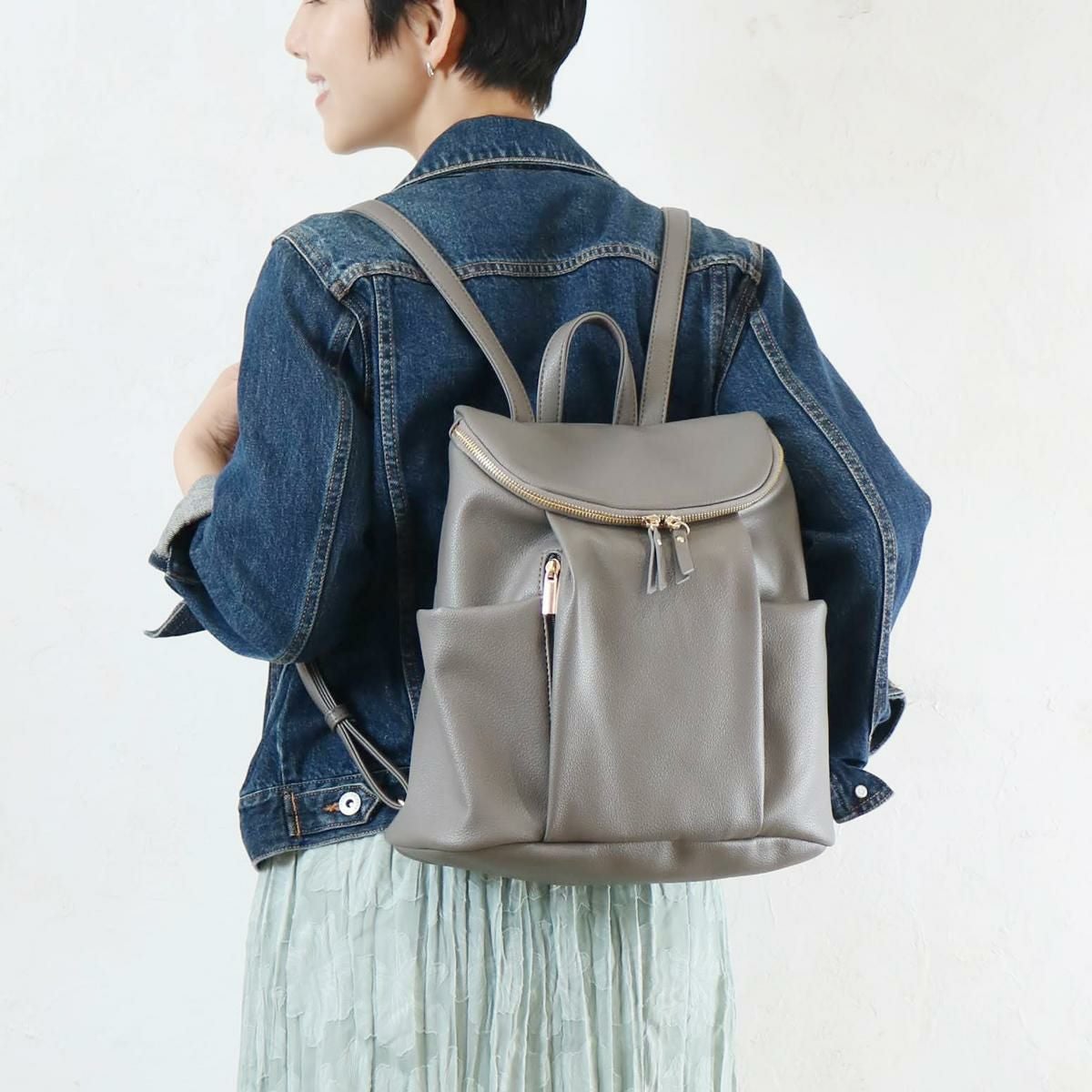 ソフト合皮アーチジップリュック aristellaの商品ページ|ポルカポルカ