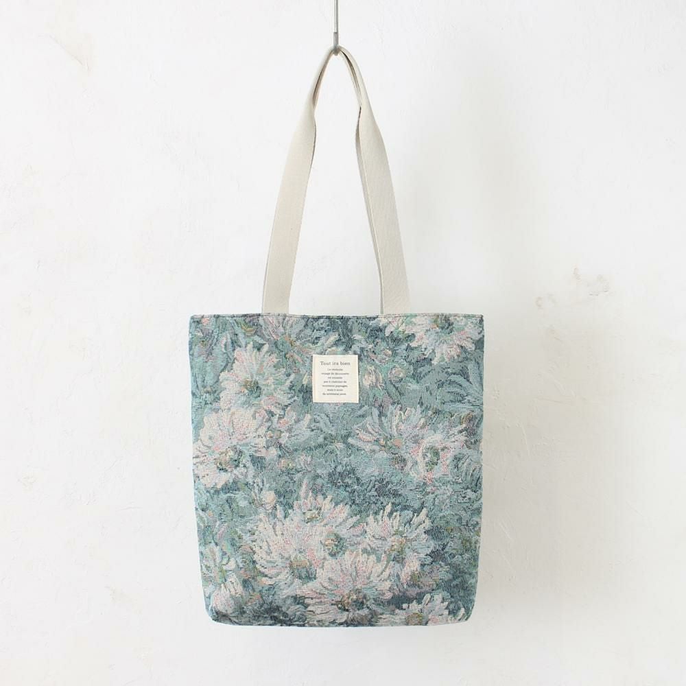 水彩フラワー/ブルー