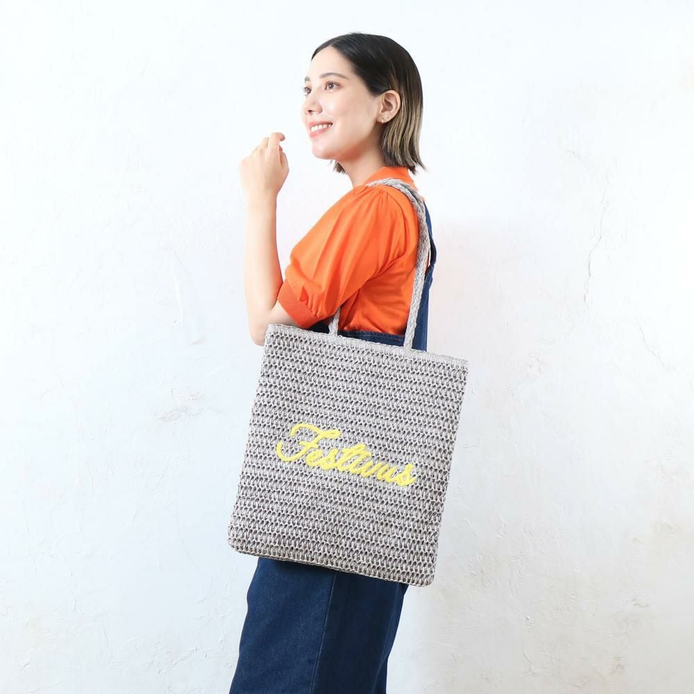 雑材サガラ刺繍フラットトート aristellaの商品ページ|ポルカポルカ