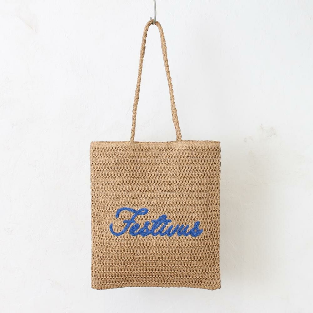 雑材サガラ刺繍フラットトート aristellaの商品ページ|ポルカポルカ