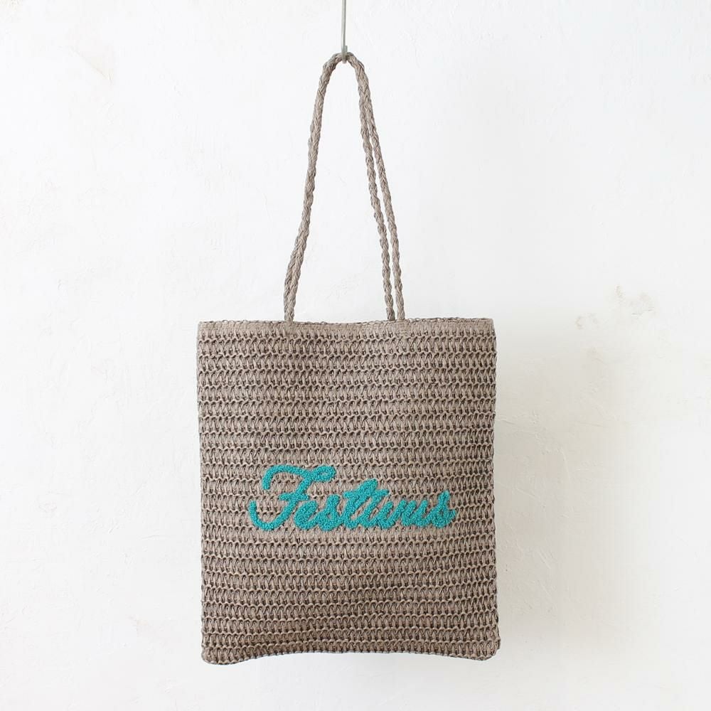 雑材サガラ刺繍フラットトート aristellaの商品ページ|ポルカポルカ