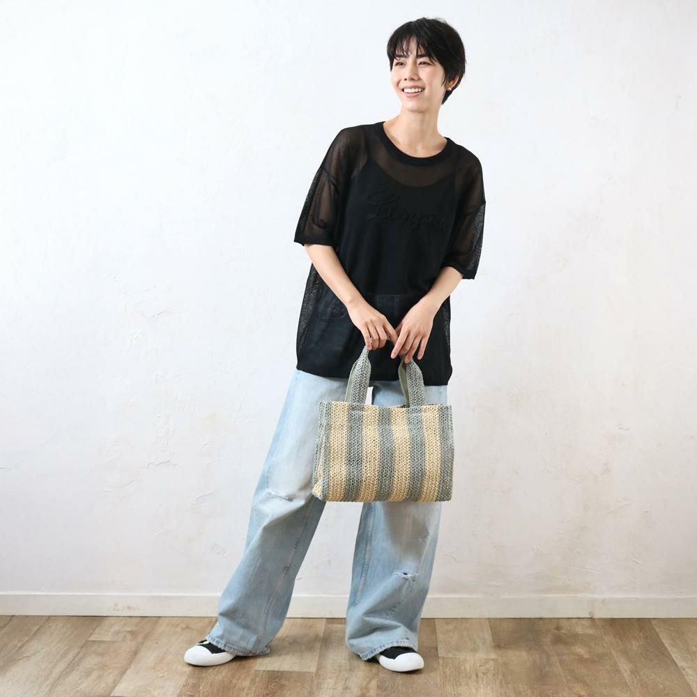 雑材ブロックストライプトート aristellaの商品ページ|ポルカポルカ