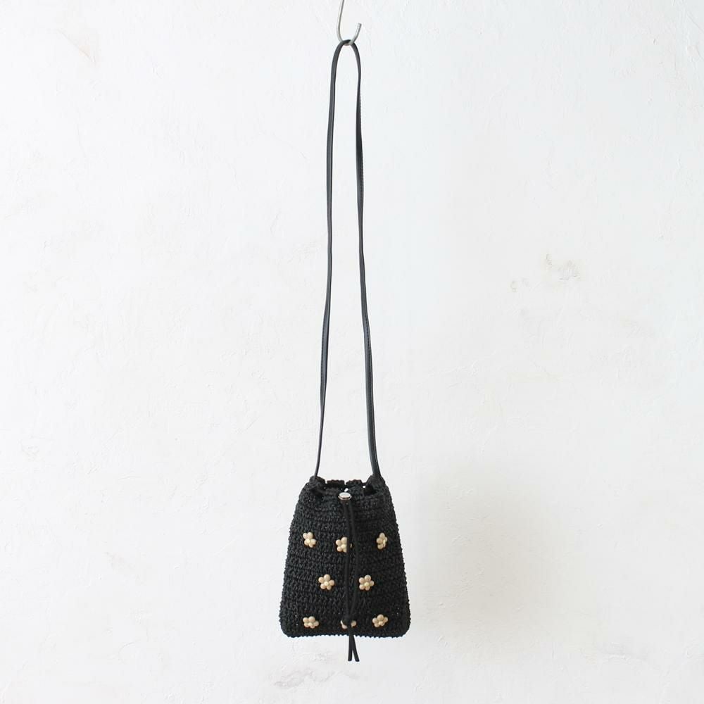 雑材フラワービーズ巾着ショルダー aristellaの商品ページ|ポルカポルカ