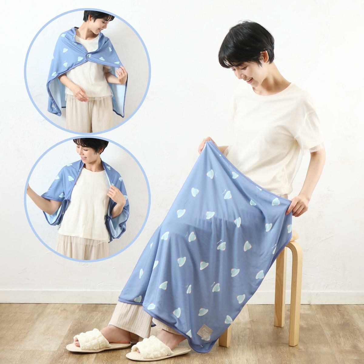 フレスコ冷感3wayひざ掛けの商品ページ|ポルカポルカ