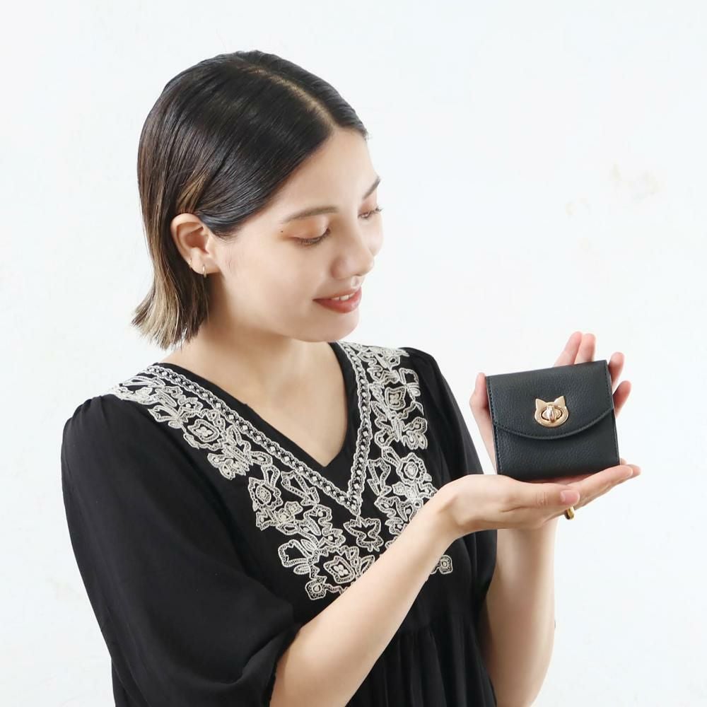 catツイストロックミニウォレットの商品ページ|ポルカポルカ
