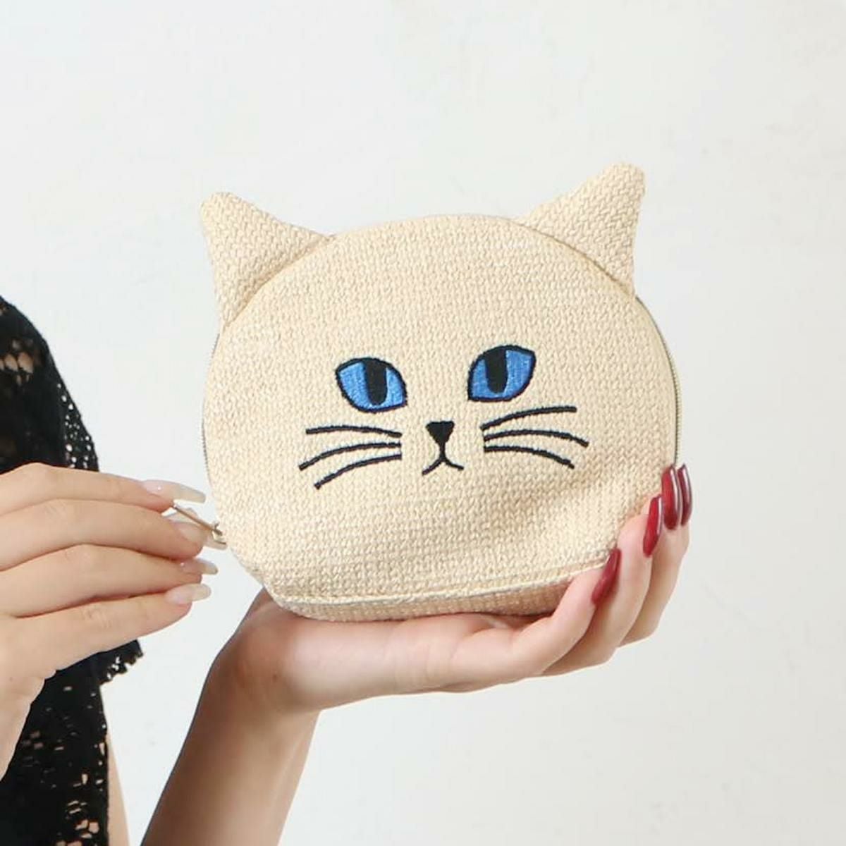 CAT DAYフラットポーチの商品ページ|ポルカポルカ