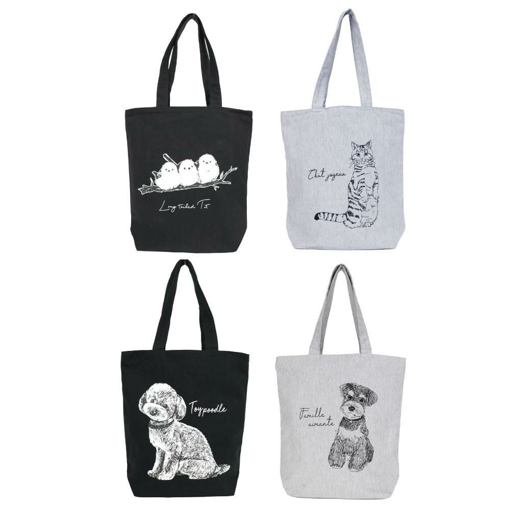 激レアパネル　猫とシマエナガ　オーダー受付ページ　ポーチ　トートバッグ e.e.p.グラフィックトート COCOALTの商品ページ|ポルカポルカ