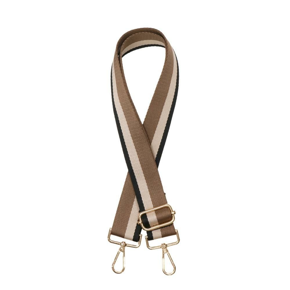 スリーラインブラウン/ゴールド