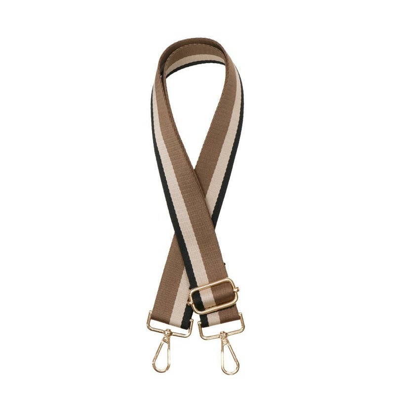 スリーラインブラウン/ゴールド