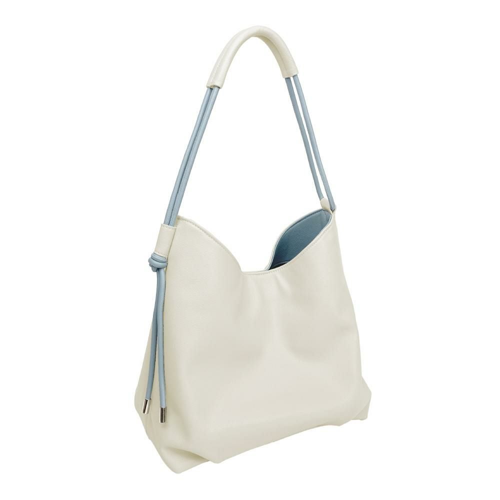 アイボリー/スモーキーブルー