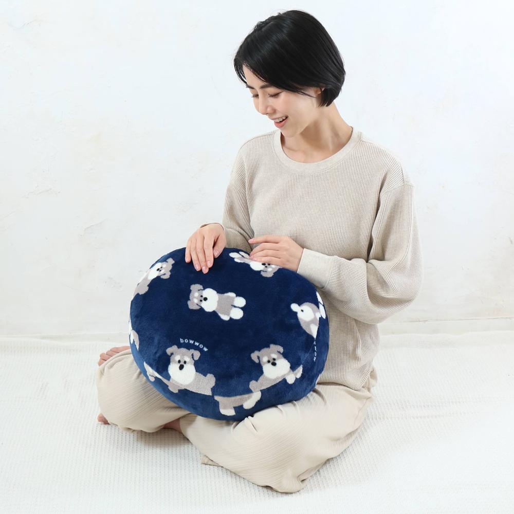 スワンネルラウンドクッションの商品ページ|ポルカポルカ