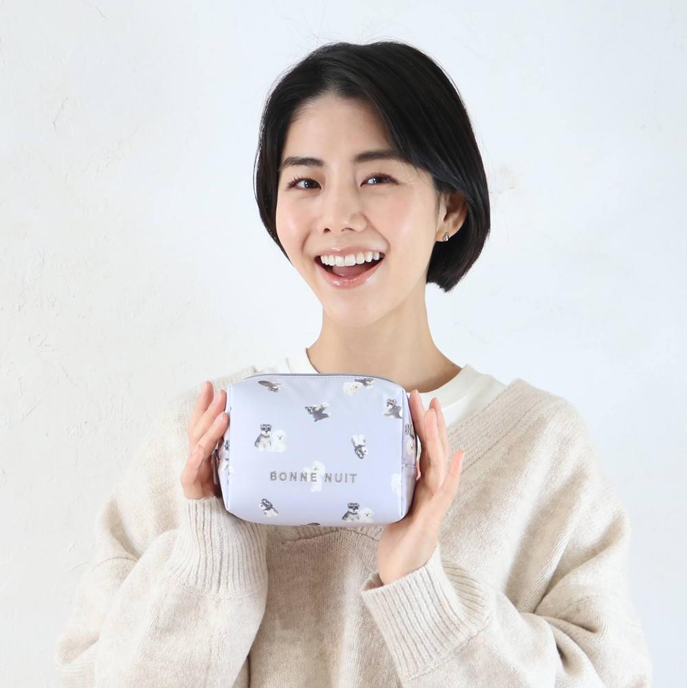 モチーフプリント角ポーチの商品ページ|ポルカポルカ